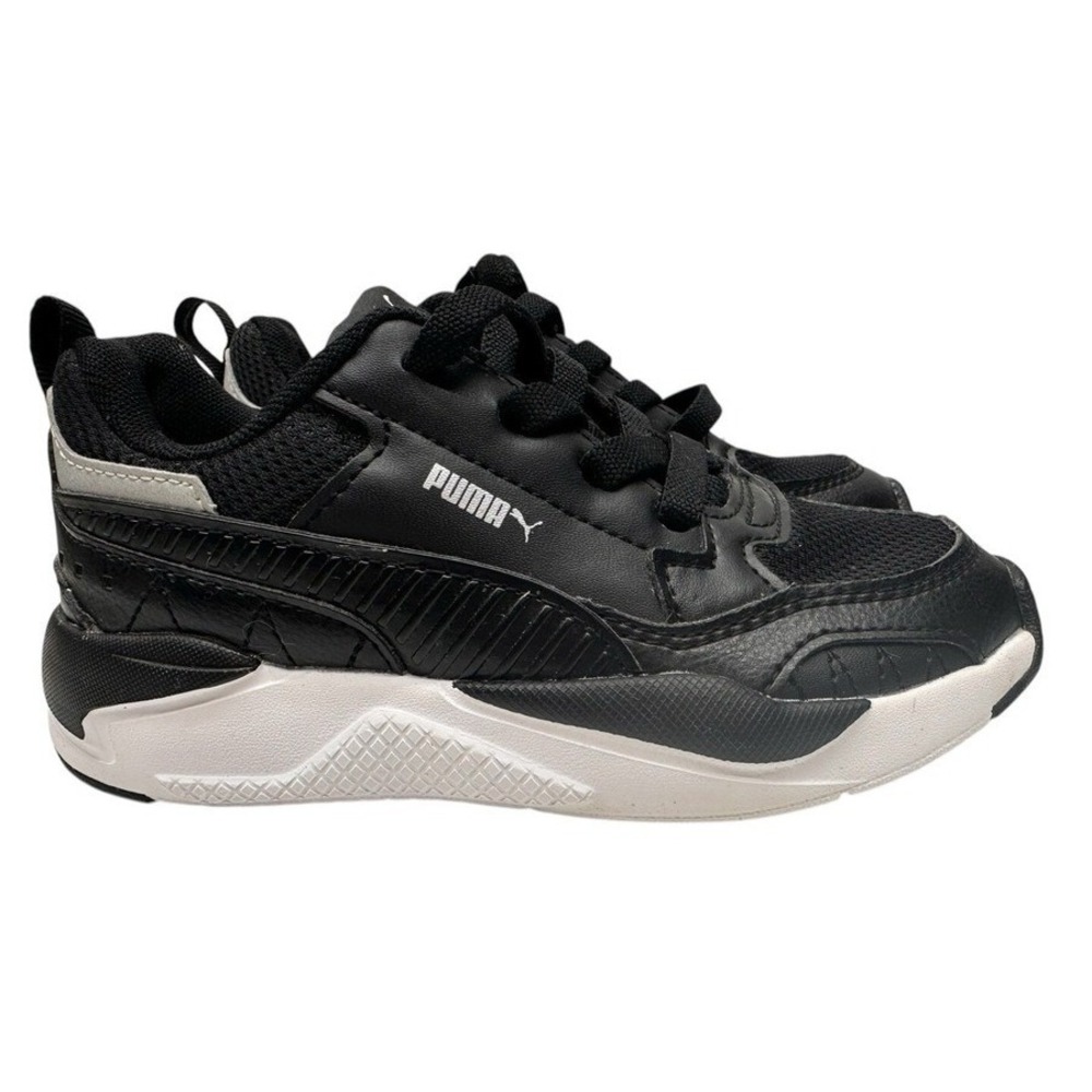 Puma X-Ray 2 Square AC PS Black White KIDUnisex Casual Lifestyle Shoes 374192-10